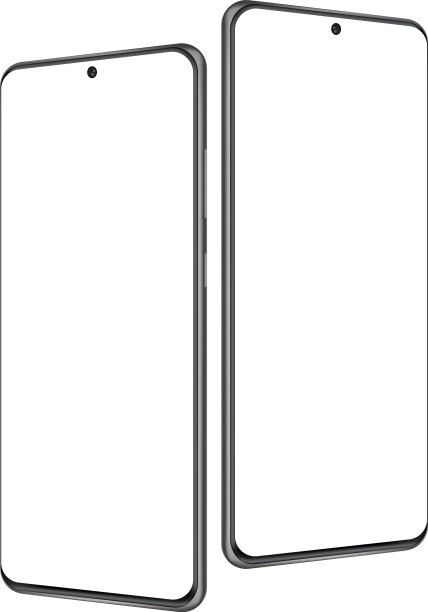 现代无框手机模型图片下载