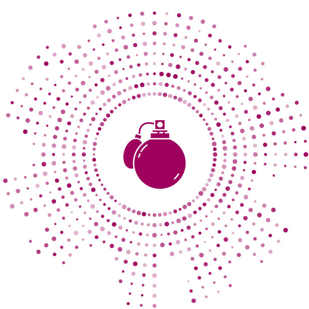 紫色香水图标孤立在白色背景图片下载