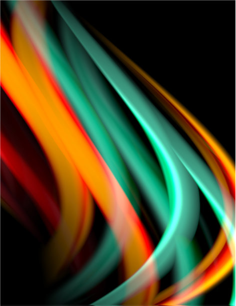 丝绸光滑的线条上的黑色液体液体的颜色图片下载