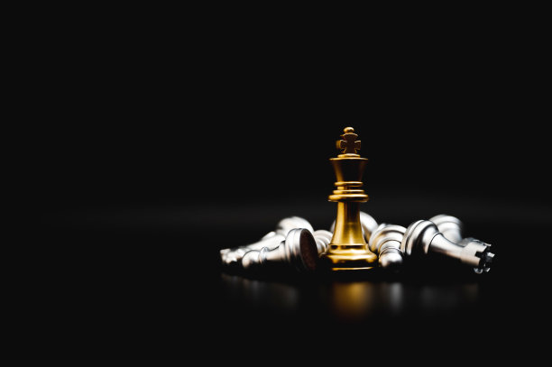 商业领袖概念：国际象棋策略规划与竞争图片下载