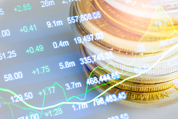 股票市场或外汇交易图形和烛台图表适合金融投资的概念。经济趋势背景的商业理念和所有的艺术作品设计。抽象的金融背景。图片下载