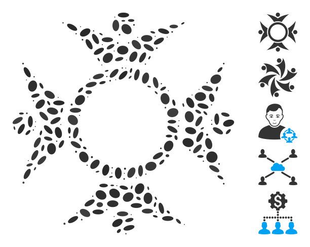 点马赛克人类协作图片下载