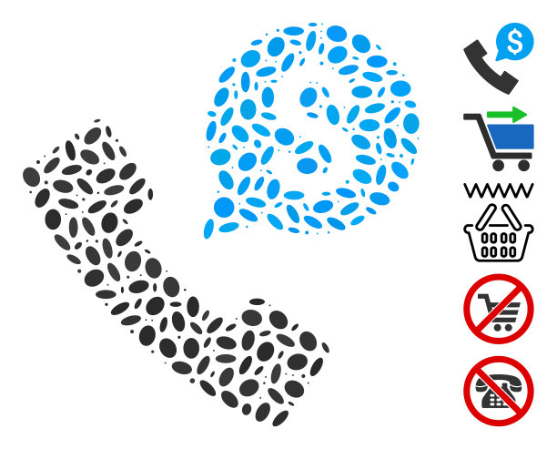 椭圆形马赛克电话订单图片下载