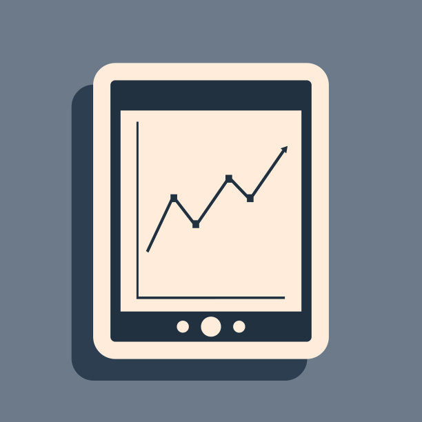 黑色平板与统计图表图标图片下载