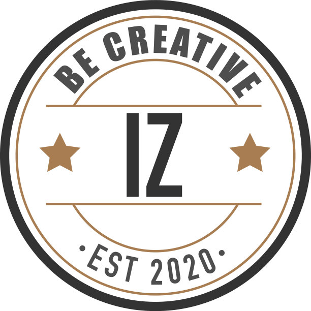 首字母iz优雅标志设计模板图片下载