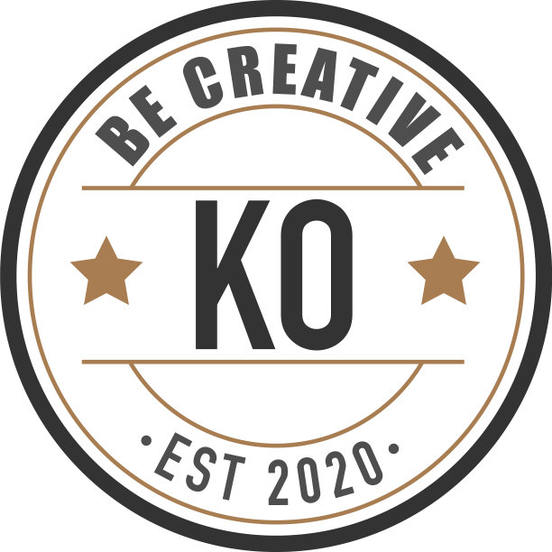 首字母ko优雅logo设计模板图片下载