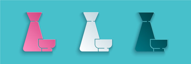 剪纸是中国传统茶道的图标图片下载