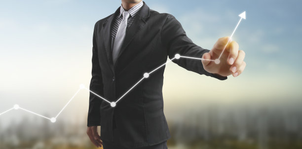 手触财务指标图和会计市场经济分析图图片下载