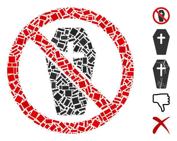 长方形拼贴没有棺材图片下载