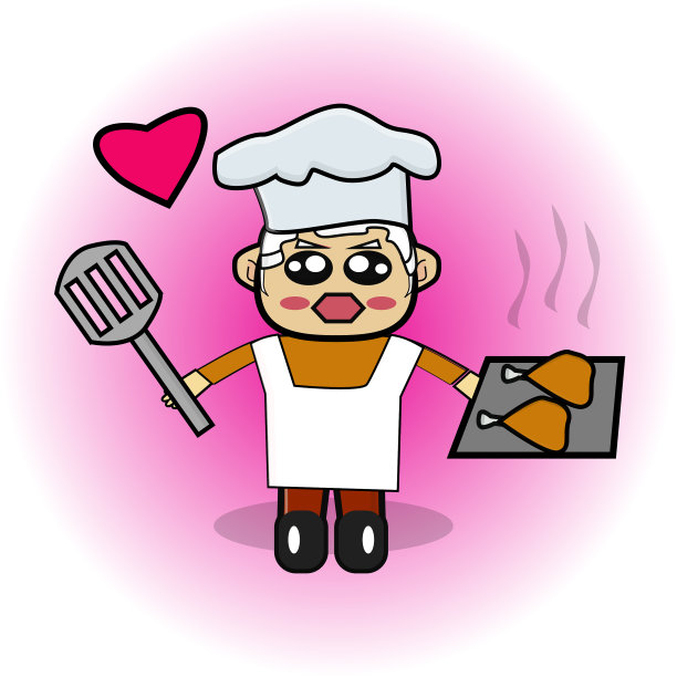 祖父的工作是一个有趣和独特的厨师图片下载