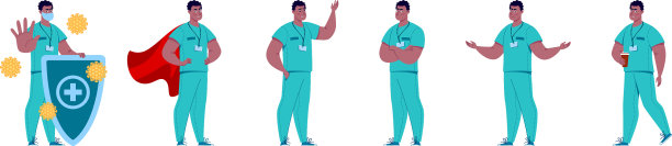 医生角色创建设置与各种姿势图片下载