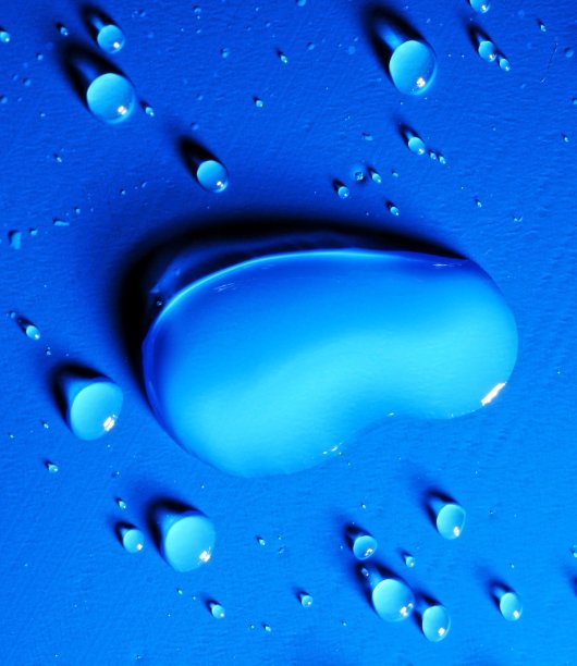 蓝色的水滴图片下载