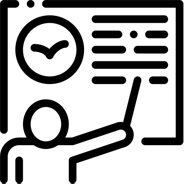 老师讲解鸟类图标细线图片下载