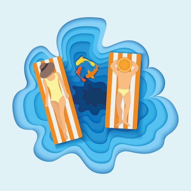 热带度假海男女性格图片下载