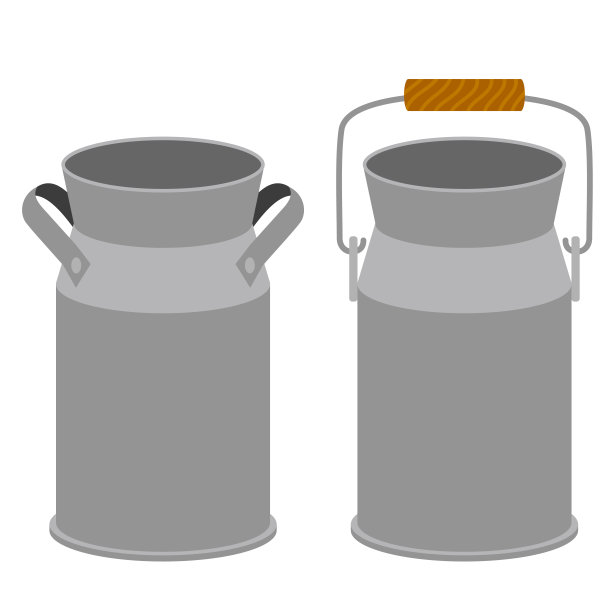 两种类型的搅乳器的插图集图片下载