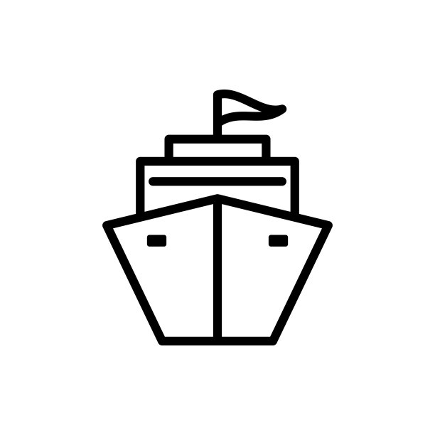 船舶-货物图标矢量设计模板图片下载