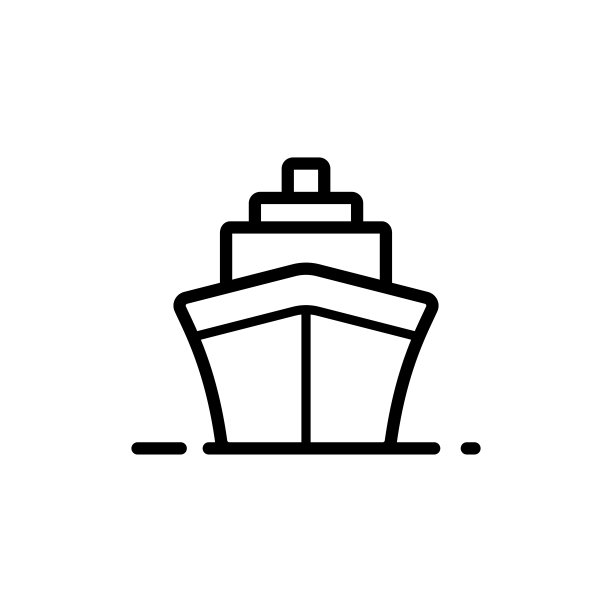 船舶-货物图标矢量设计模板图片下载