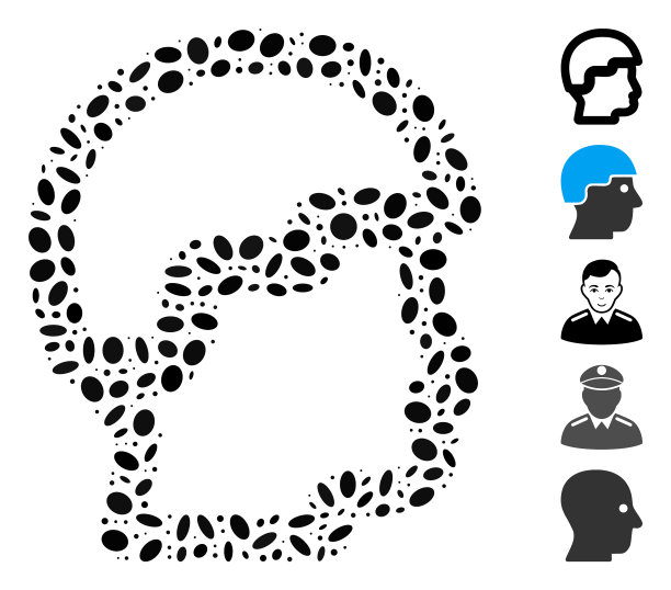 虚线拼贴军士长图片下载