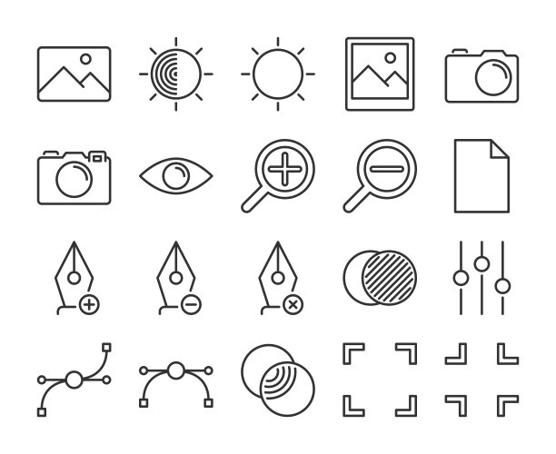 图像编辑图标图形设计和照片图片下载