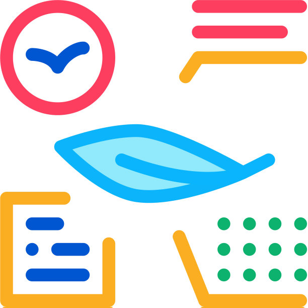 鸟羽毛特征图标细线图片下载