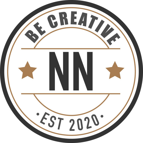 首字母nn优雅标志设计模板图片下载