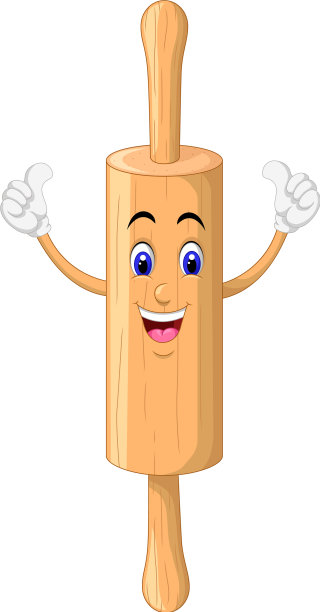 棕色木轮卡通图片下载