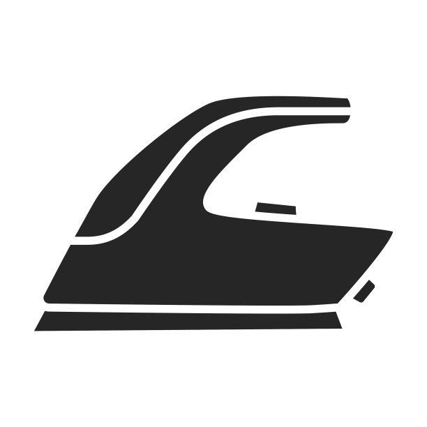 家用蒸汽熨斗黑色图标图片下载