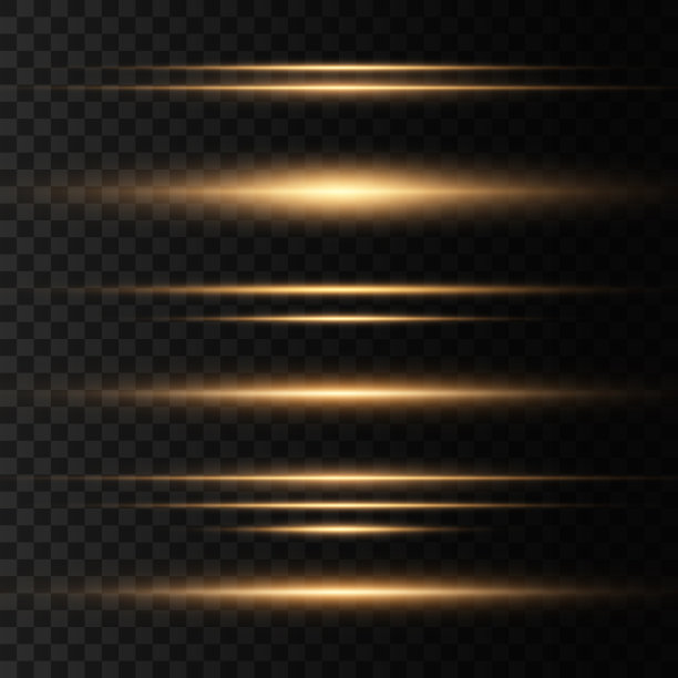 黄色闪闪发光，光芒四射图片下载