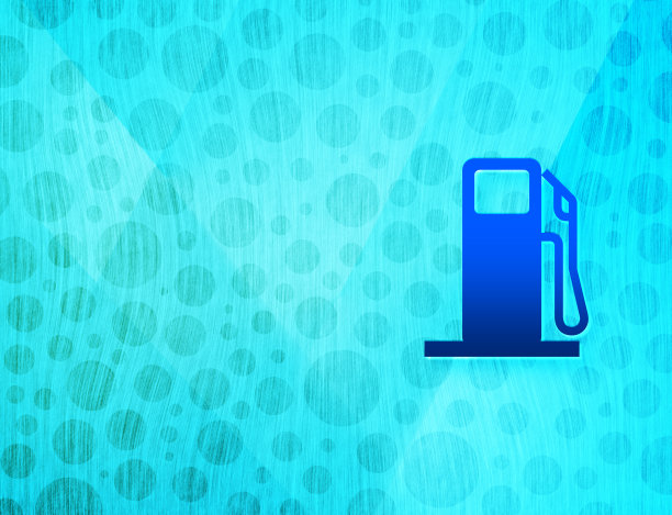 燃料分配器图标闪亮气泡抽象青蓝背景湿水纹理插图图片下载