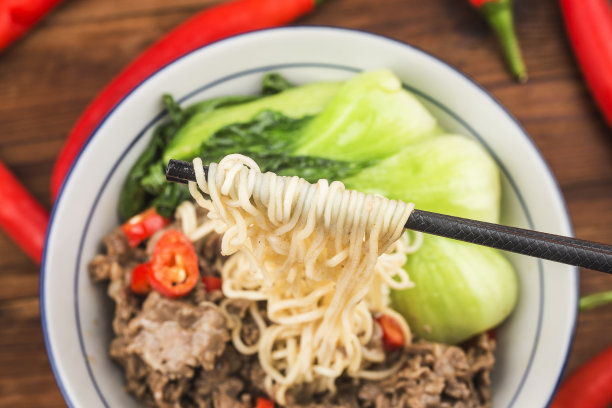 中国菜:一碗牛肉面图片下载