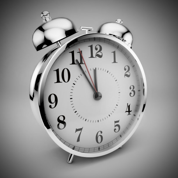 老式闹钟。三维渲染图片下载