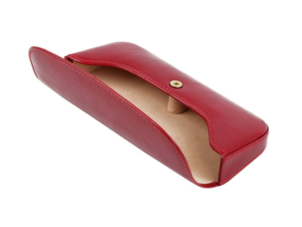 打开红色皮革眼镜盒图片下载