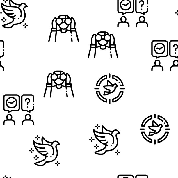 观鸟旅游无缝模式图片下载