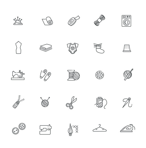 缝纫设备和针线活组图片下载