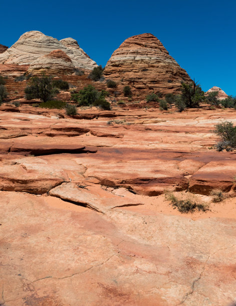 在犹他州和亚利桑那州徒步冲浪图片下载