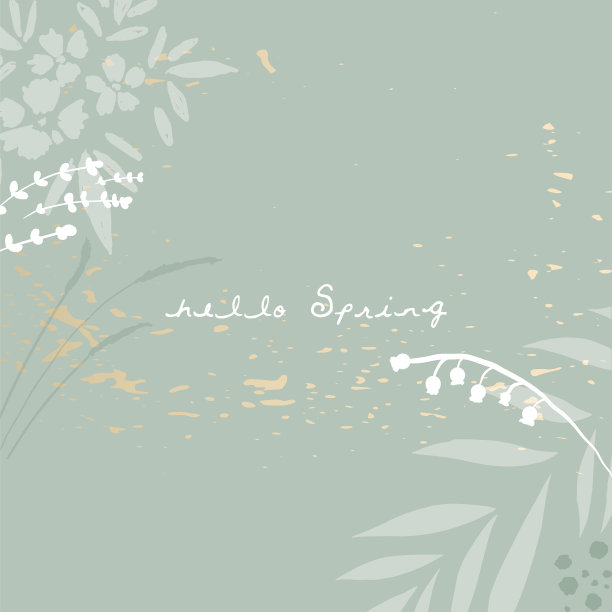 时尚手绘背景纹理和花卉图片下载