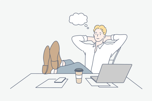 打破休息梦想的经营理念图片下载