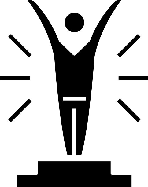 赢家黑色图标概念图片下载