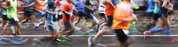 运动中的马拉松选手图片下载