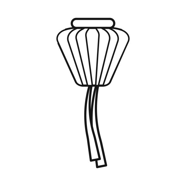 灯笼剪纸logo设计图片下载