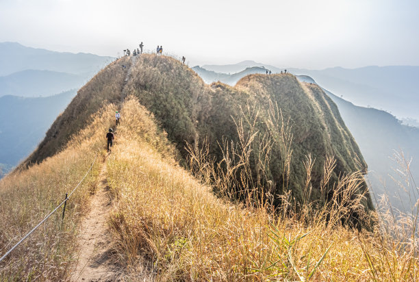 薄雾清晨的山景图片下载