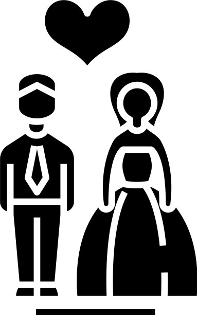 婚礼黑色icon概念图片下载