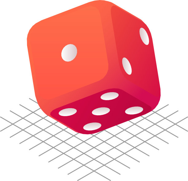 桌面骰子图标等距风格图片下载
