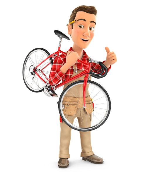 3d手扛自行车图片下载