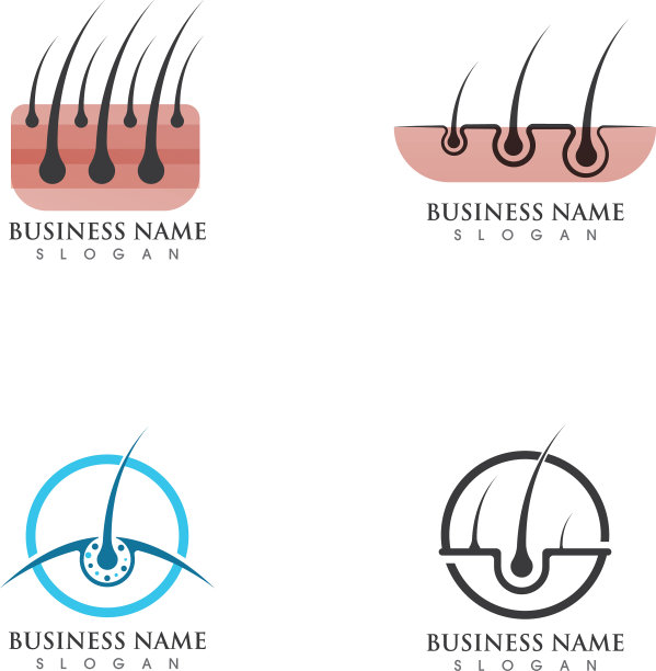 头发护理图标模板图片下载