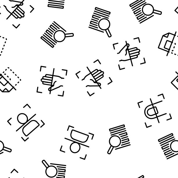 扫描阅读矢量无缝模式图片下载