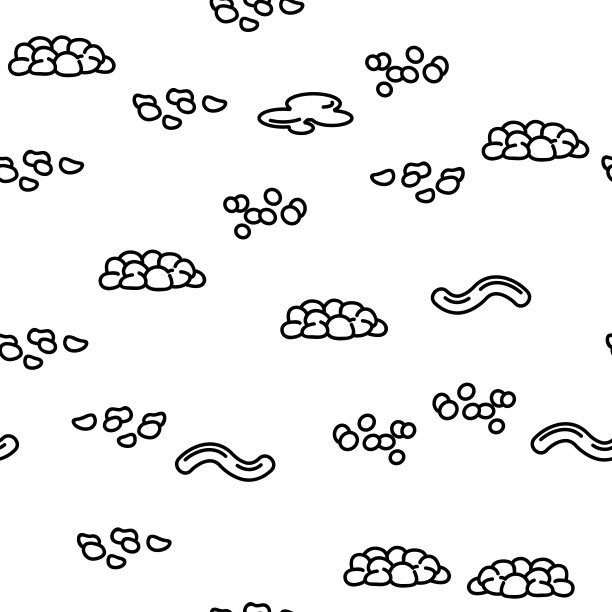 粪粪堆矢量无缝模式图片下载