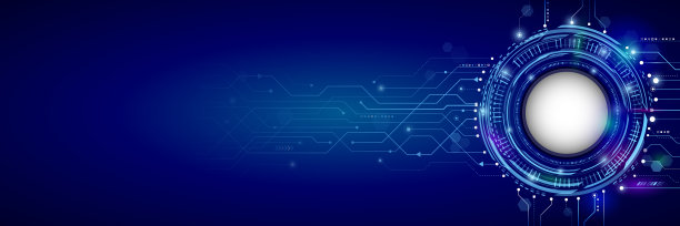 摘要高科技电路板中的蓝色调。广泛的技术背景，具有多种技术元素。图片下载