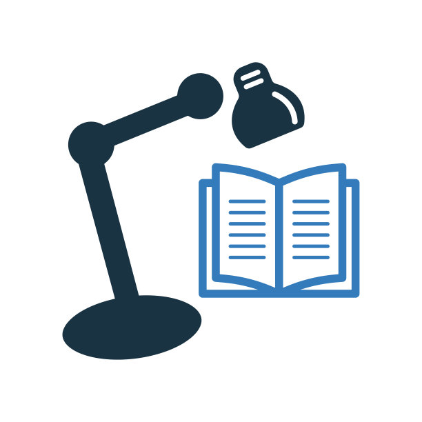 阅读图标与台灯图片下载