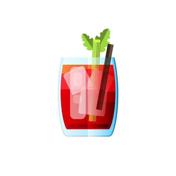 菜单上的血腥玛丽鸡尾酒图片下载